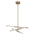 Éclairage Thesis 207279A Ouverture LED Convertible Suspendu en bronze champagne