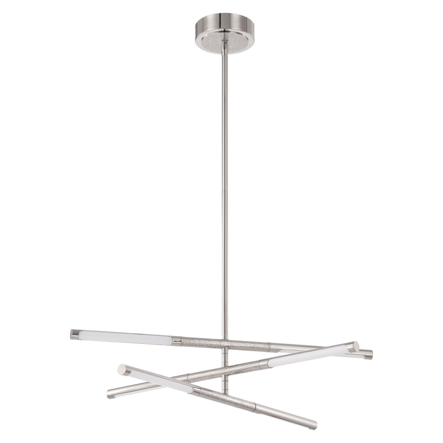 Thesis Lighting 207284A Overture LED Convertible Chandelier in Polished Nickel