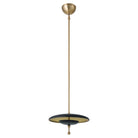 Thesis Lighting 207293A Sinclair LED Convertible Pendant in Champagne Gold, Black