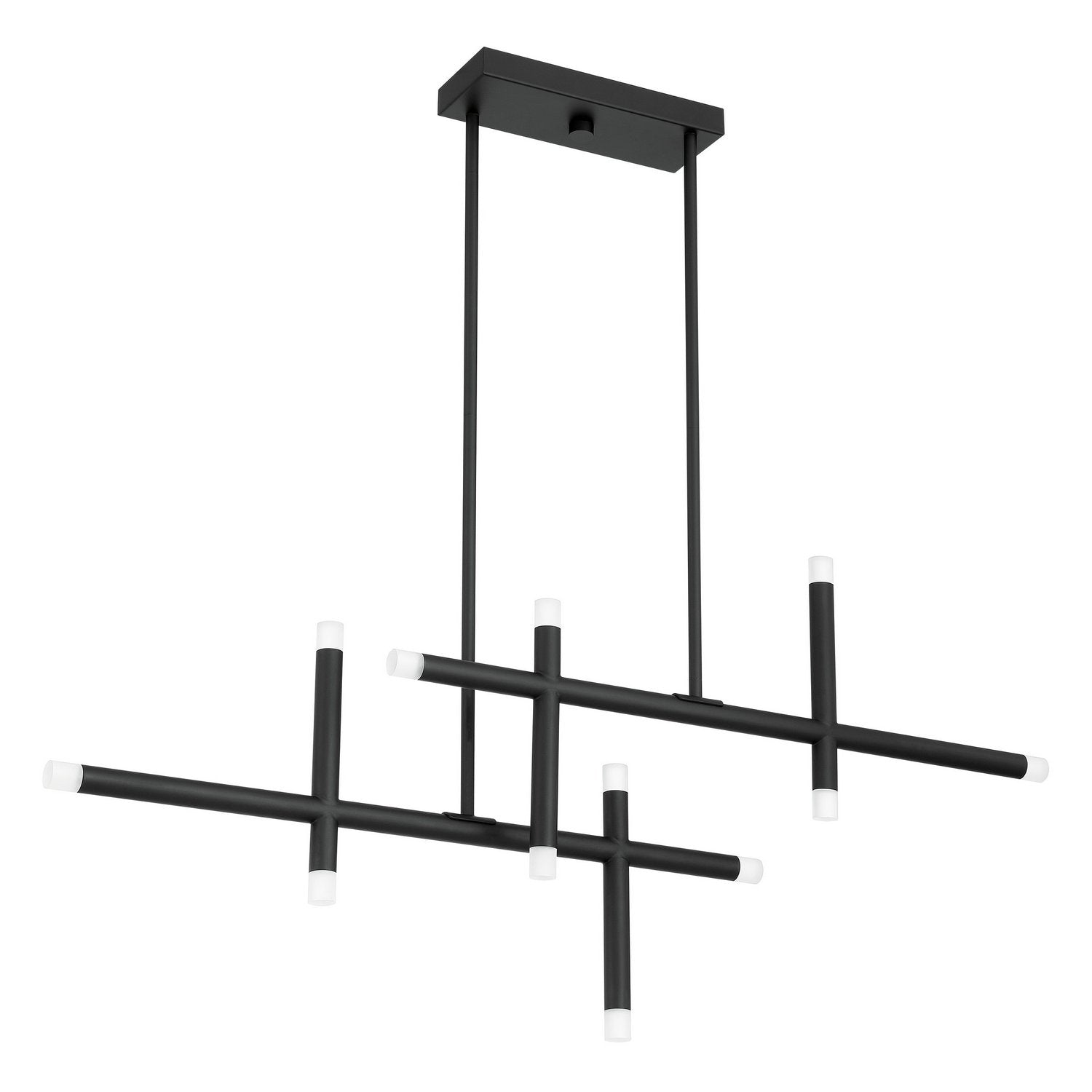 Thesis Lighting 207296A Manhattan LED Chandelier in Matte Black