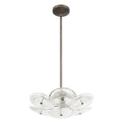 Thesis Lighting 207307A Avril Chandelier in Forged Bronze