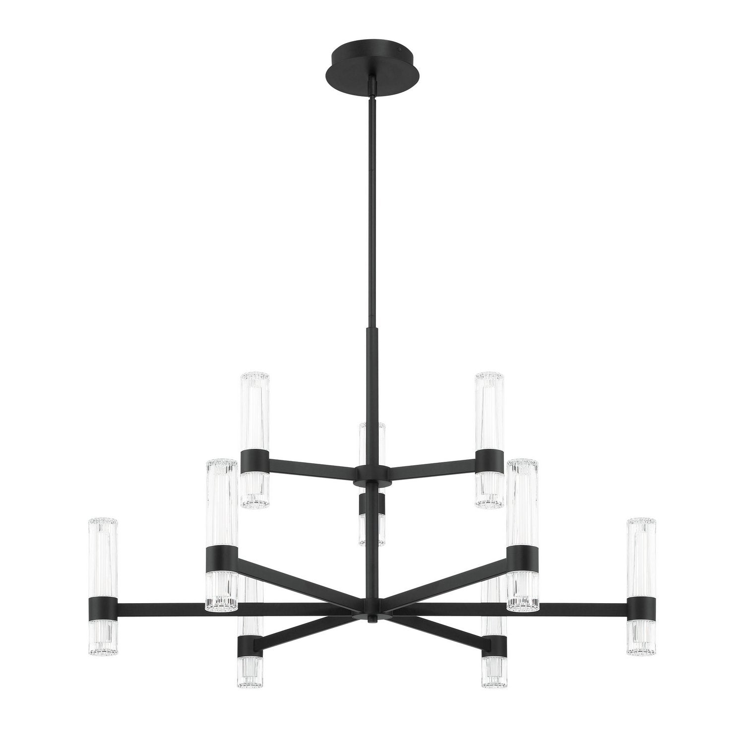 Thesis Lighting 207312A Ristretto LED Chandelier in Matte Black