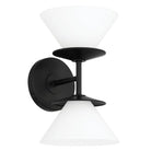 Thesis Lighting 207321A Tremolo Vanity in Matte Black, Champagne Gold