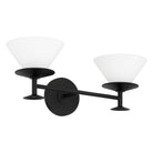Thesis Lighting 207323A Tremolo Vanity in Matte Black, Champagne Gold