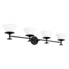 Thesis Lighting 207325A Tremolo Vanity in Matte Black, Champagne Gold