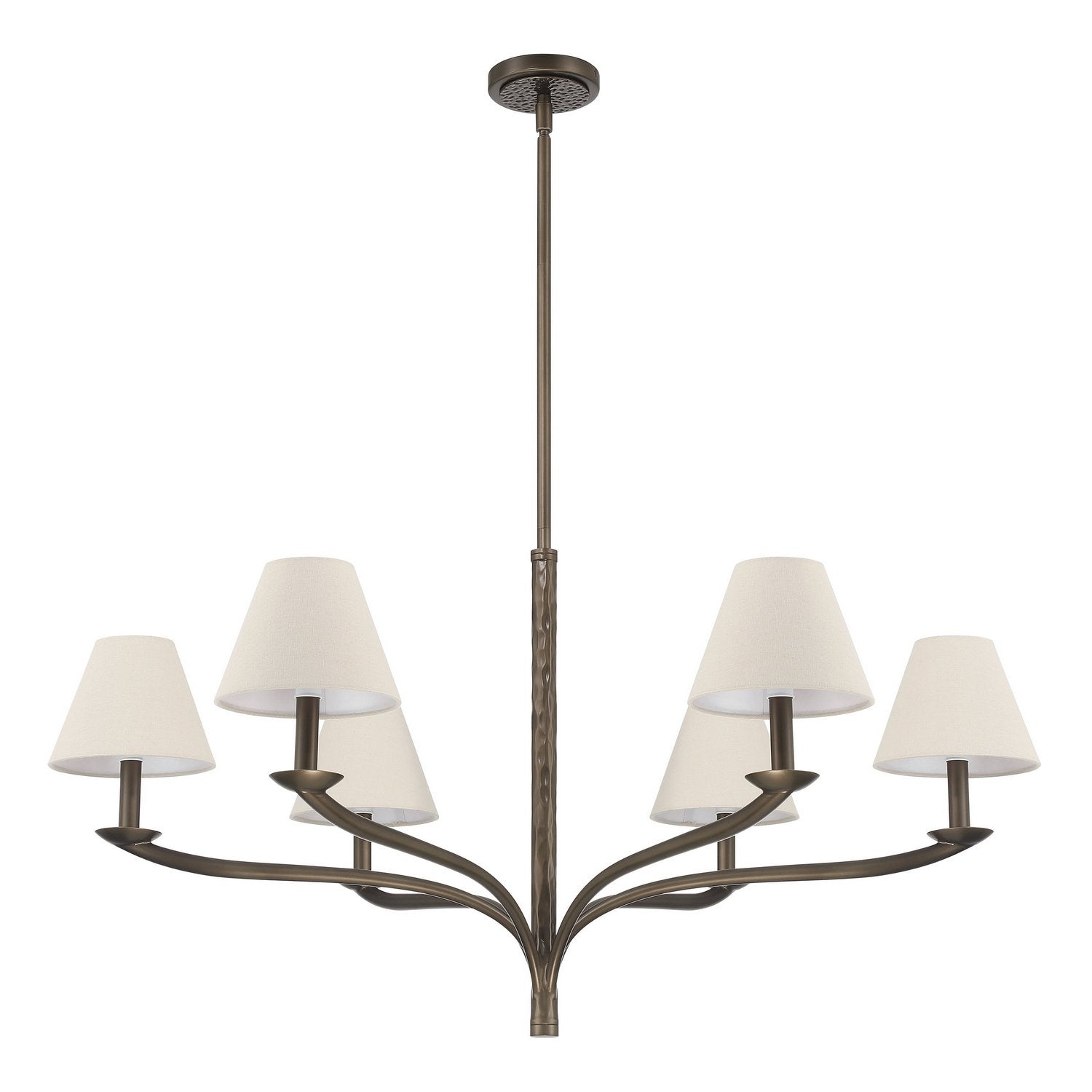 Thesis Lighting 207337A Bethany Chandelier in Forged Bronze