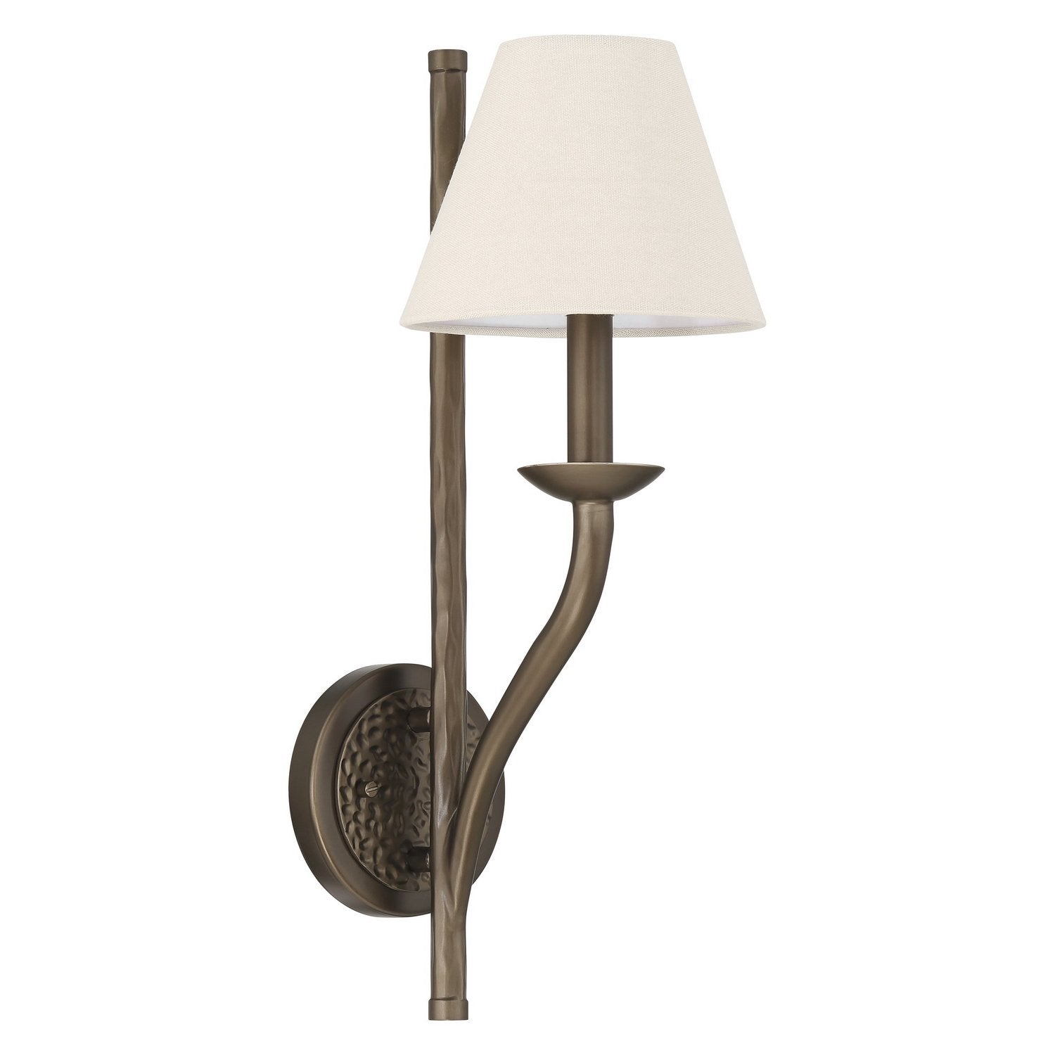 Thesis Lighting 207341A Bethany Wall Sconce in Forged Bronze