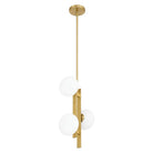 Thesis Lighting 207377A Julep LED Pendant in Brushed Gold