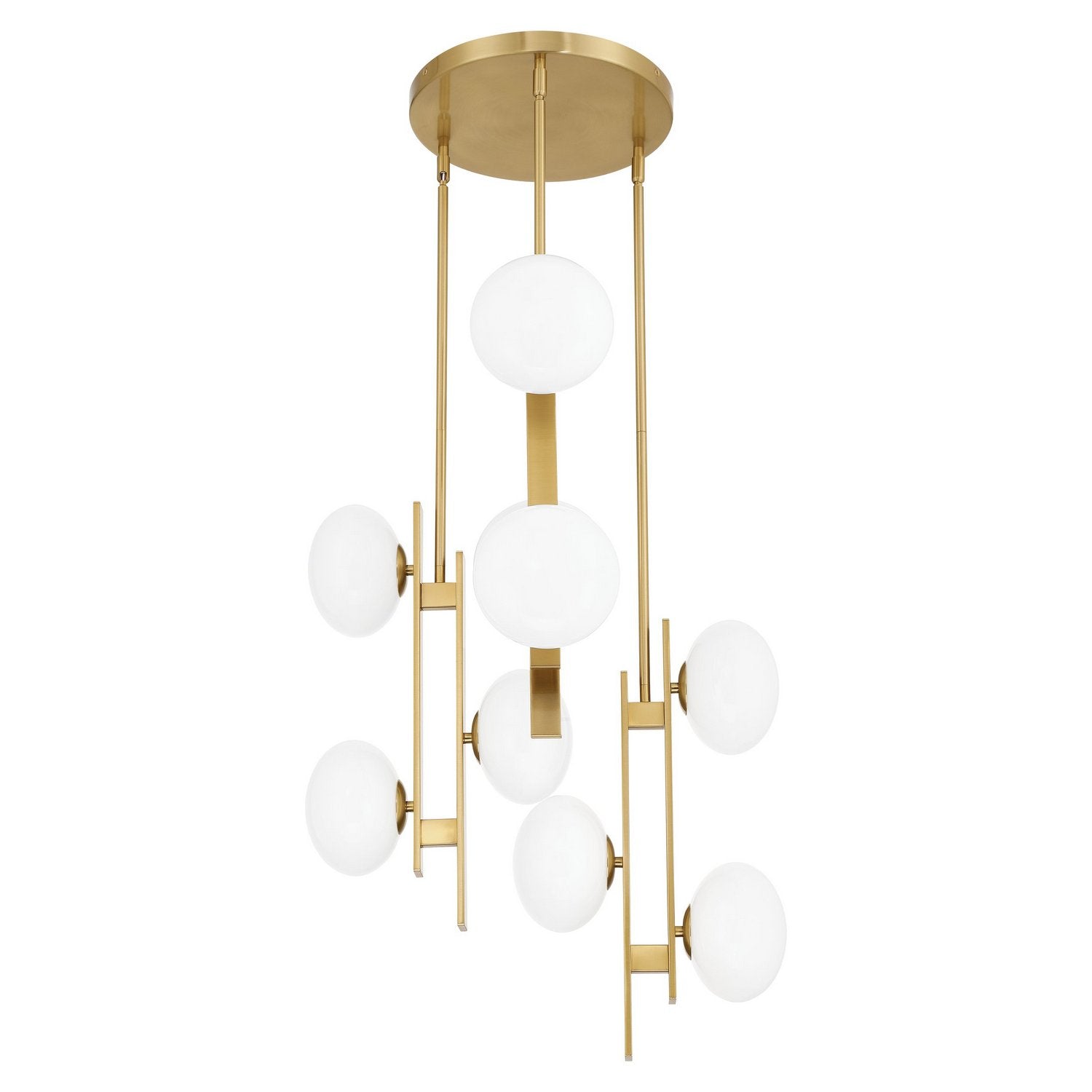 Éclairage de thèse 207379A Julep LED Suspension en or brossé