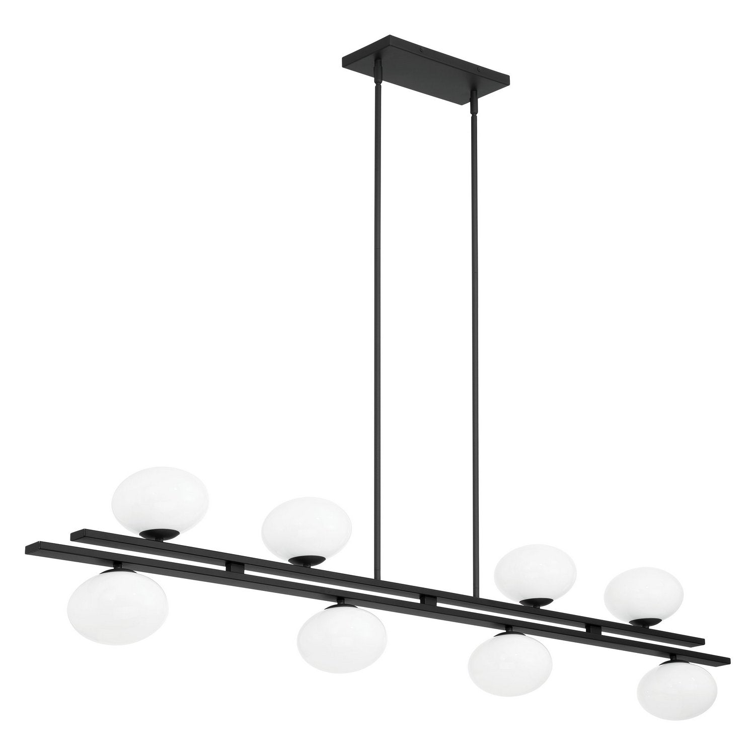 Éclairage Thesis 207386A Julep LED linéaire Suspension en noir mat