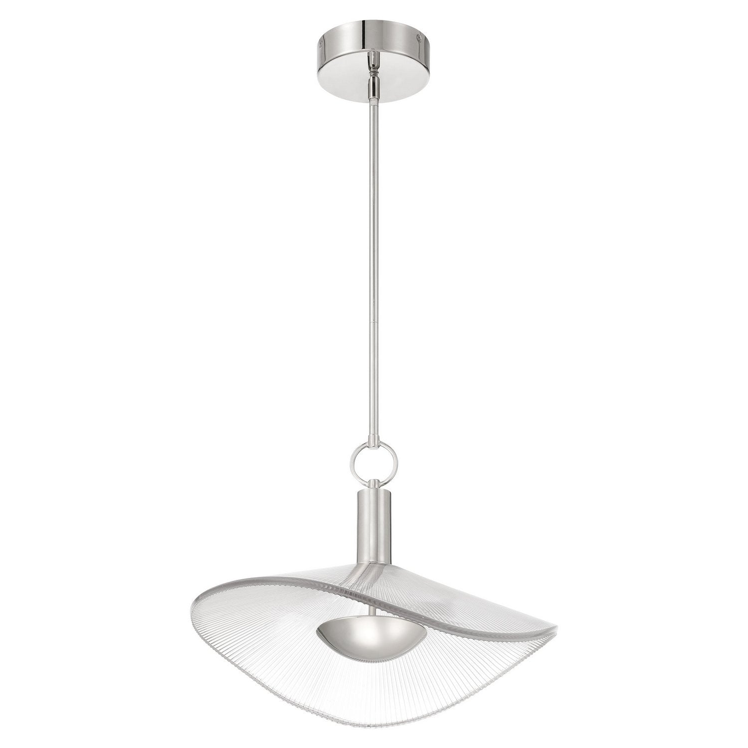 Thesis Lighting 207393A Novella LED Convertible Pendant in Polished Nickel