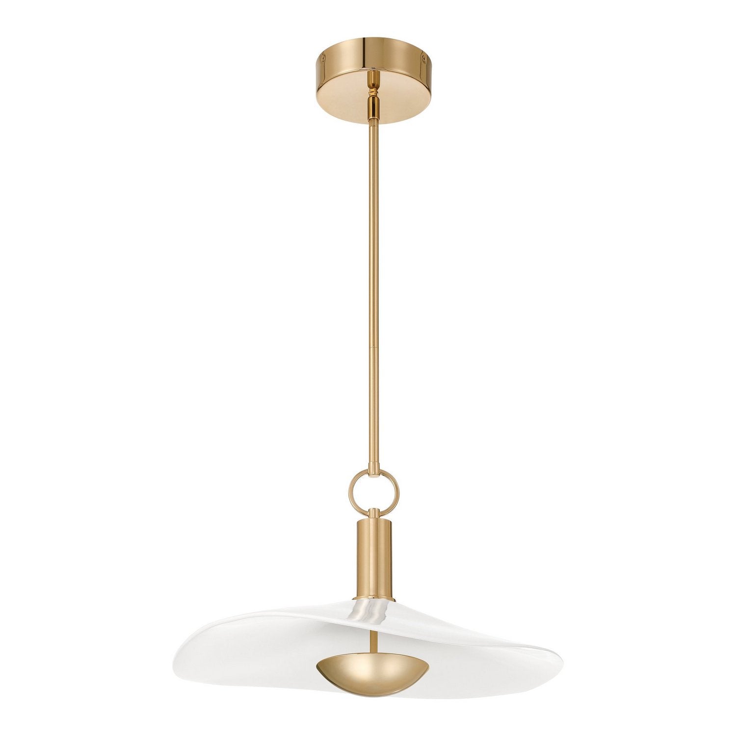 Thesis Lighting 207395A Novella LED Convertible Pendant in Polished Gold