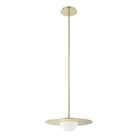 Thesis Lighting 207408A Solstice LED Convertible Pendant in Polished Brass