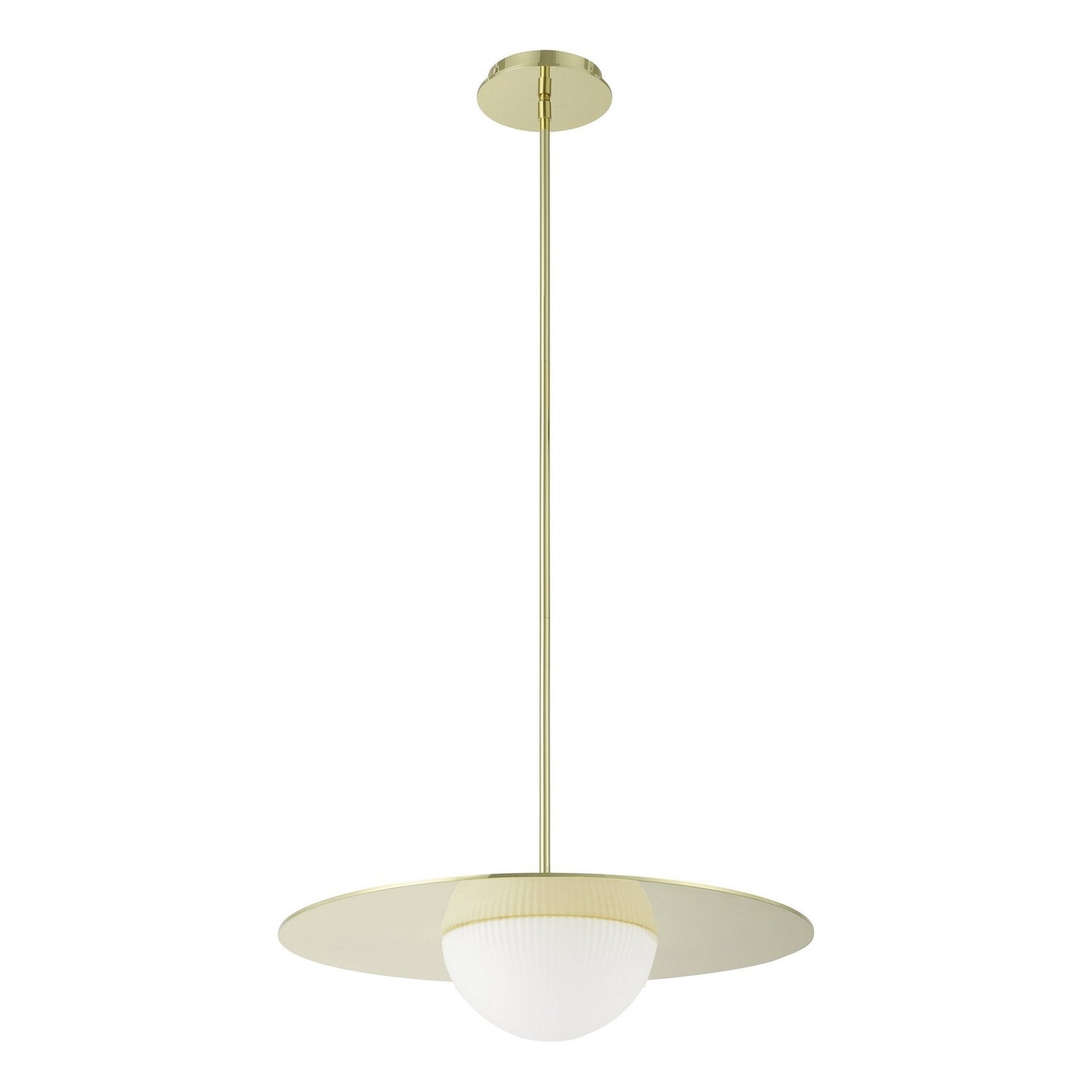 Éclairage Thesis 207409A Solstice LED Convertible Suspension en laiton poli