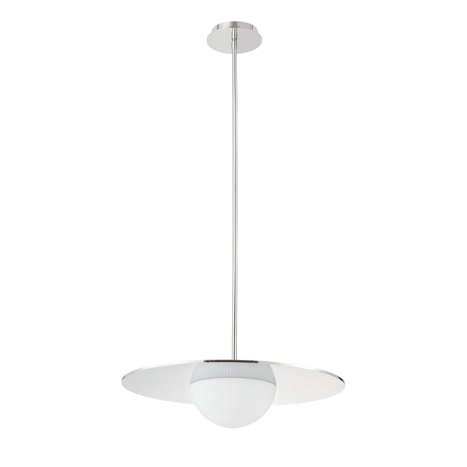 Éclairage Thesis 207412A Solstice LED Convertible Suspension en nickel poli