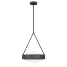 Thesis Lighting 207422A Agate Pendant in Matte Black, Opal