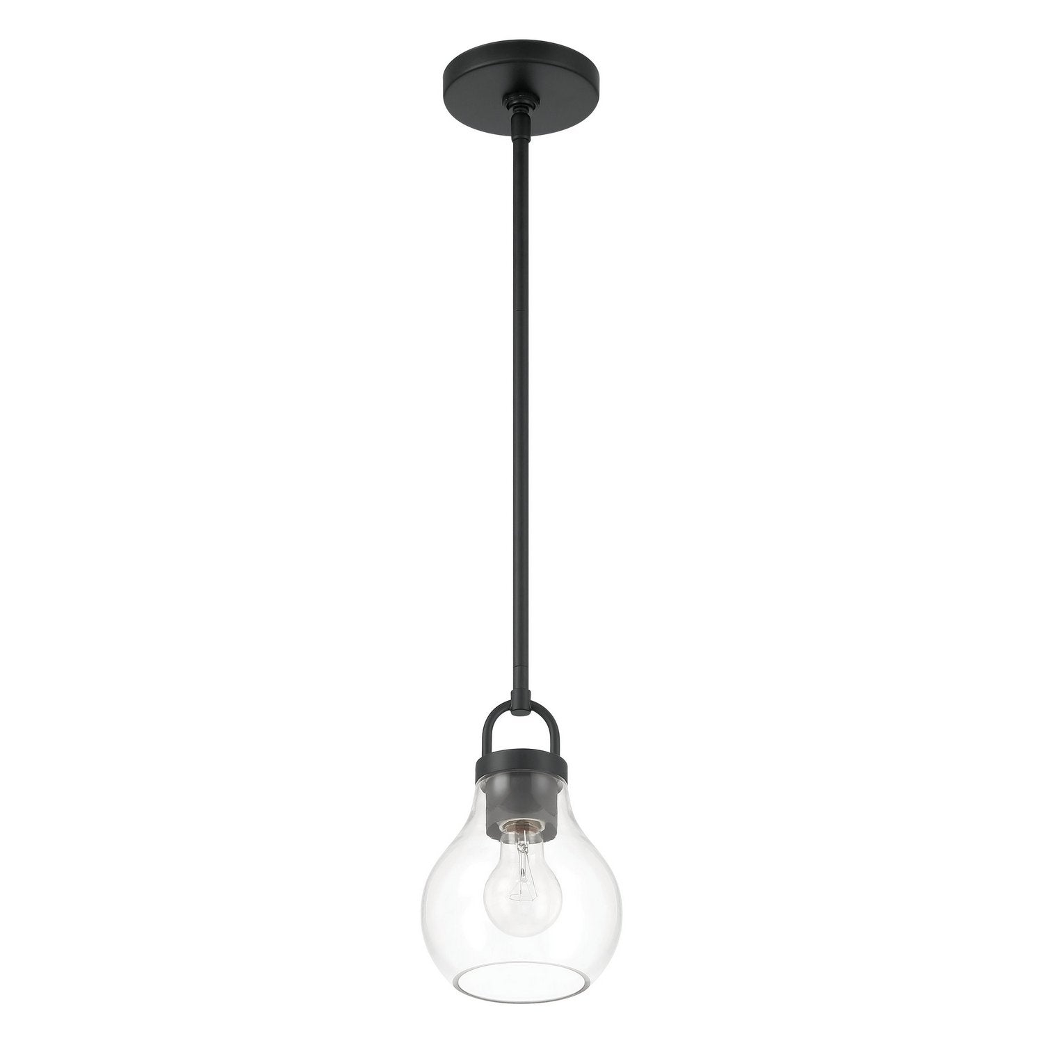 Thesis Lighting 207643A Mansfield Pendant in Matte Black