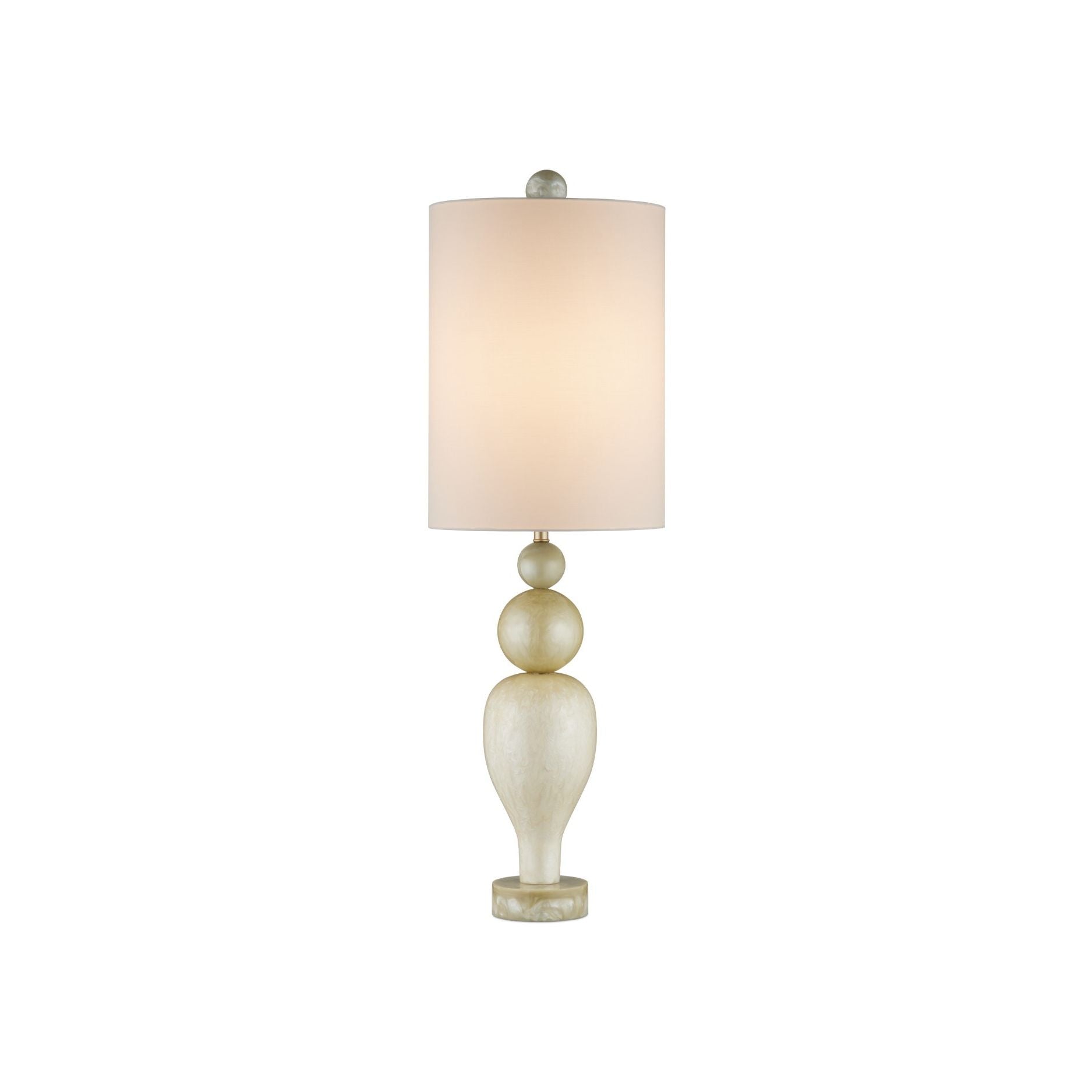 Currey and Company - 6000-1038 - One Light Table Lamp - Hutson Table Lamp - Warm Ivory / Light Olive