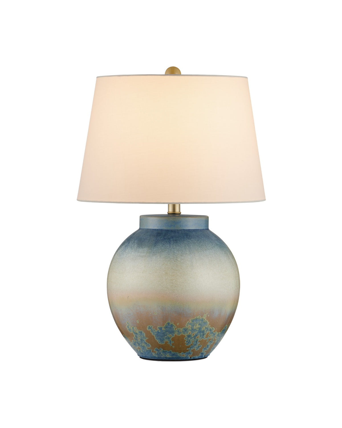 Currey and Company - 6000-1039 - One Light Table Lamp - Dawning Table Lamp - Yellow / Blue