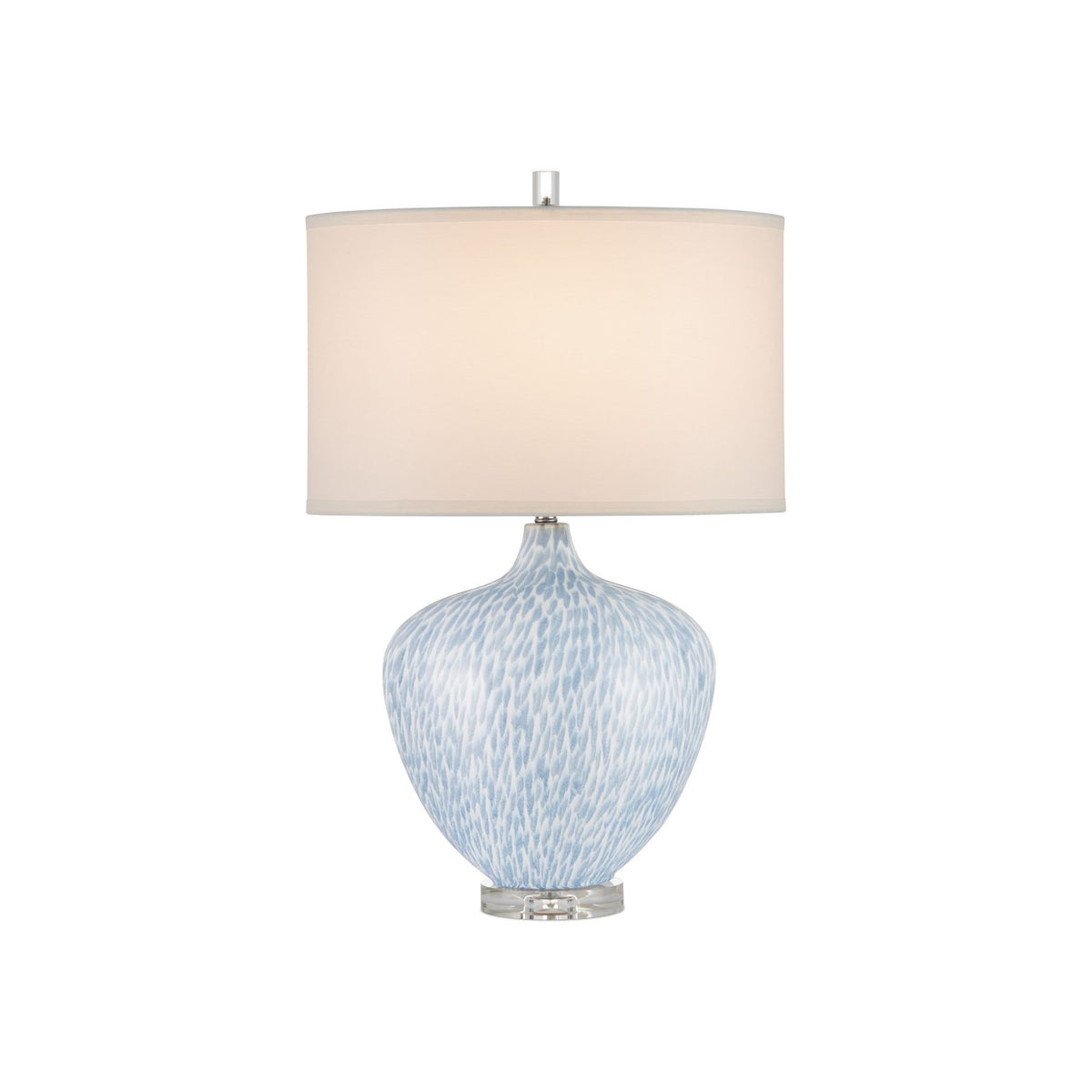 Currey and Company - 6000-1040 - One Light Table Lamp - Tinney Blue Table Lamp - Blue / Clear