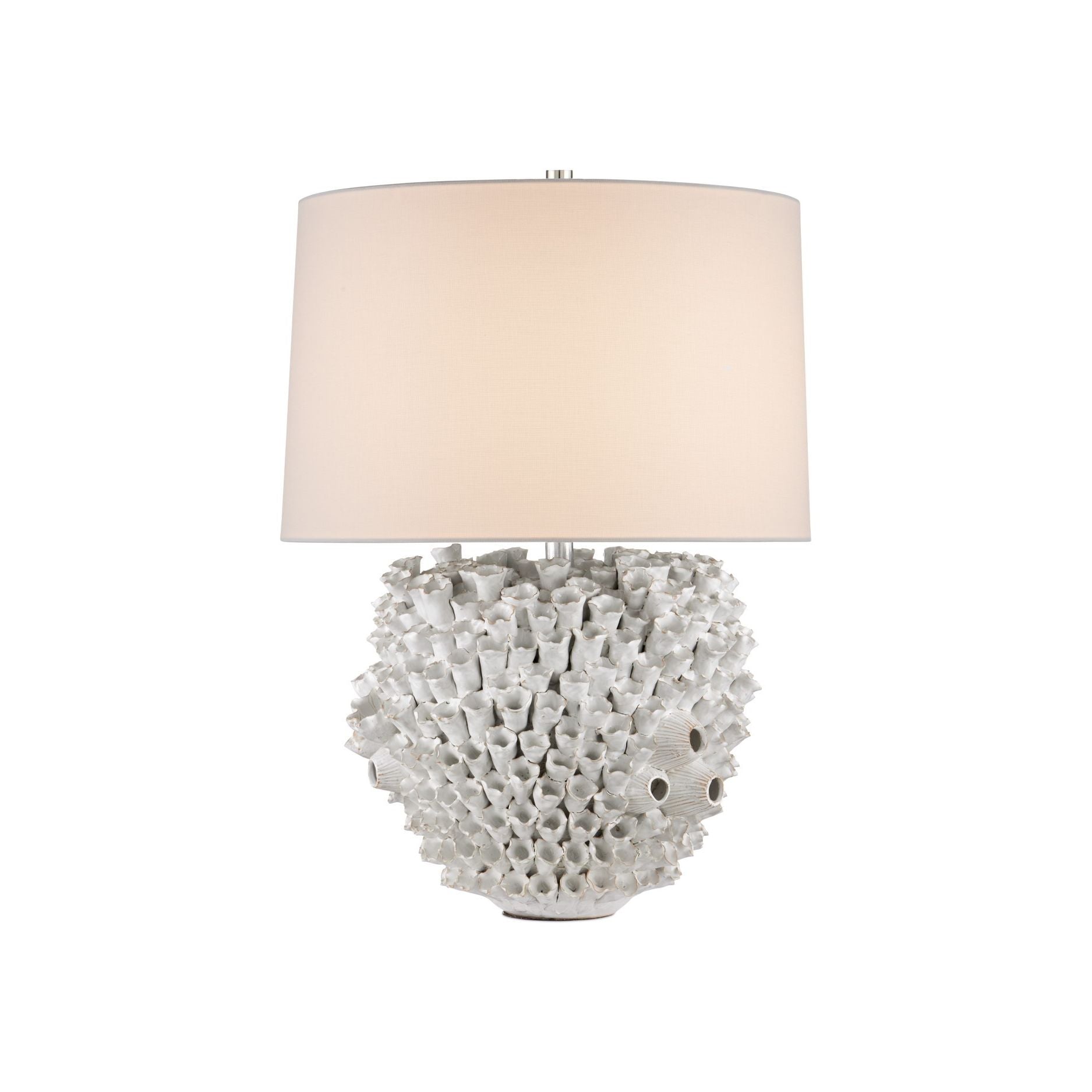 Currey and Company - 6000-1045 - One Light Table Lamp - Manitapi - White