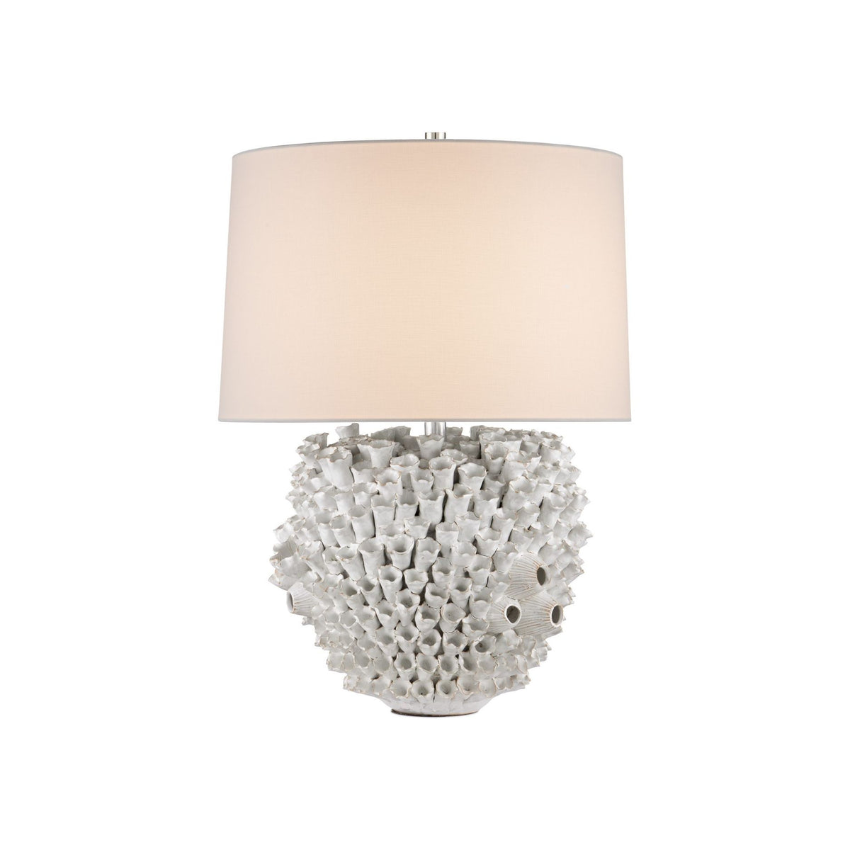 Currey and Company - 6000-1045 - One Light Table Lamp - Manitapi - White