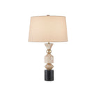 Currey and Company - 6000-1047 - One Light Table Lamp - Seguso Table Lamp - Natural / Black / Brass