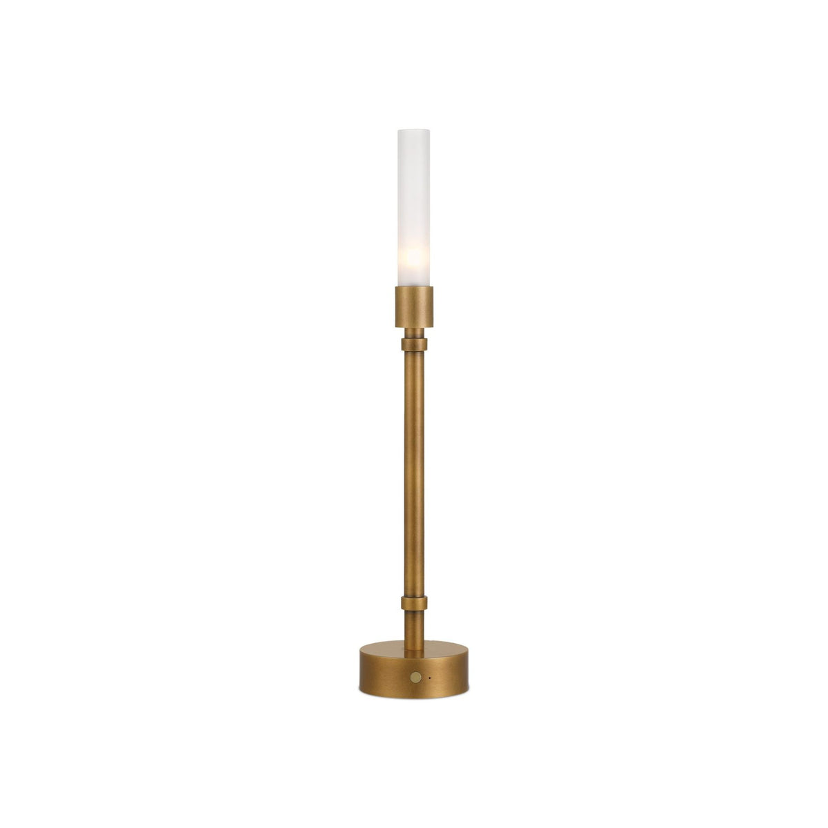 Currey and Company - 6700-0013 - One Light Table Lamp - Paseo Brass Cordless Table Lamp - Polished Antique Brass / Clear