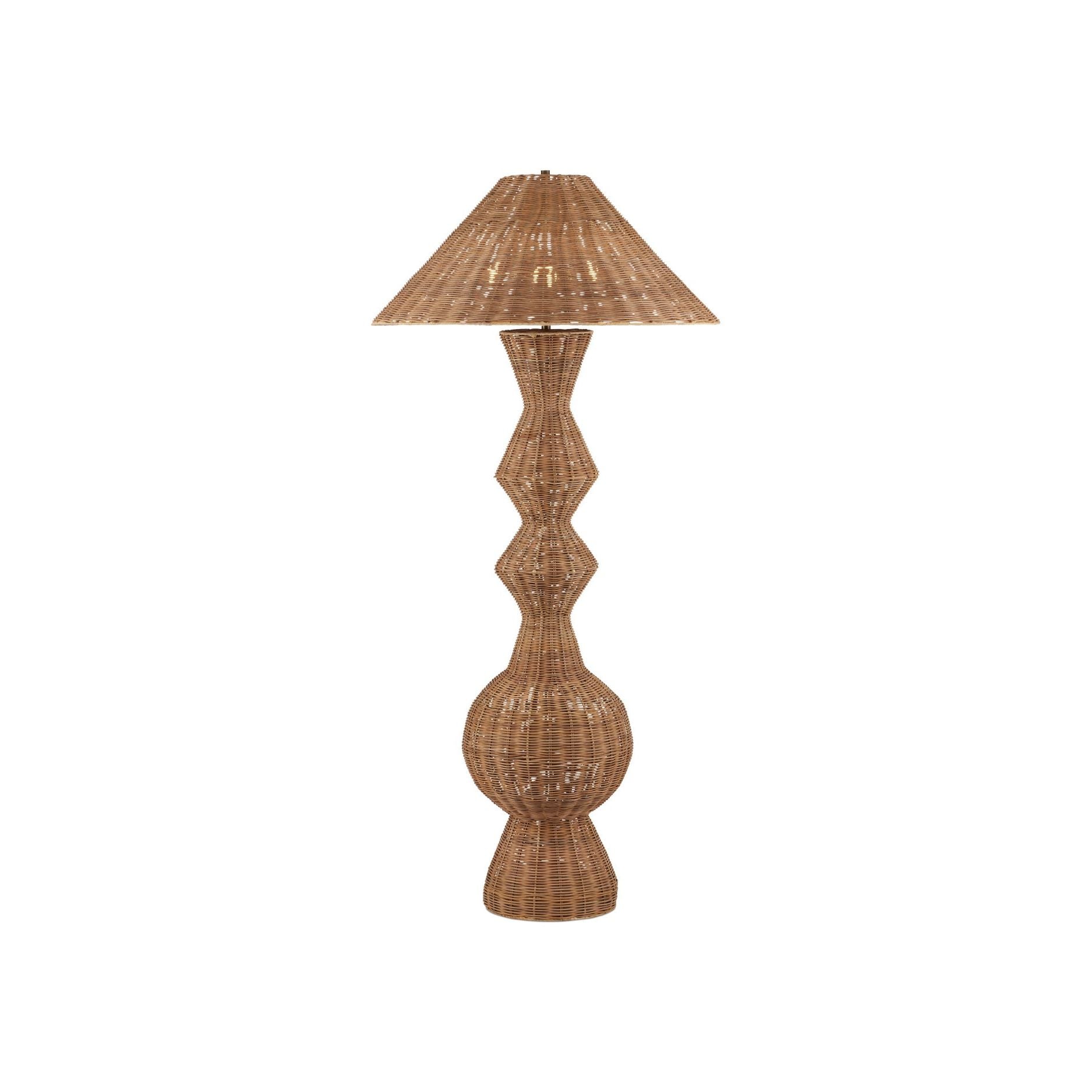 Currey and Company - 8000-0172 - Lampadaire à trois lumières - Lampadaire Nirvana Grande - Naturel