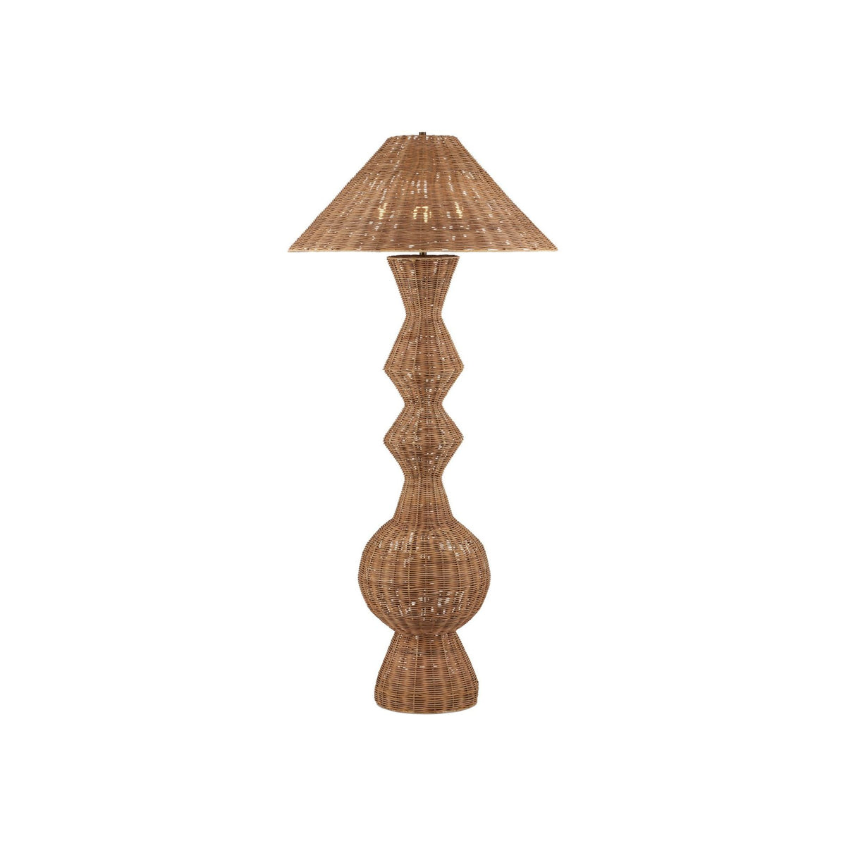 Currey and Company - 8000-0172 - Three Light Floor Lamp - Nirvana Grande Floor Lamp - Natural