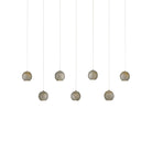 Currey and Company - 9000-1056 - Seven Light Pendant - Giro Collection - Blue/Nickel