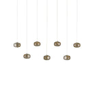 Currey and Company - 9000-1057 - Seven Light Pendant - Pepper Collection - Nickel