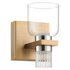 Thesis Lighting 207674A Amelia LED Vanity in Champagne Gold, Polished Nickel