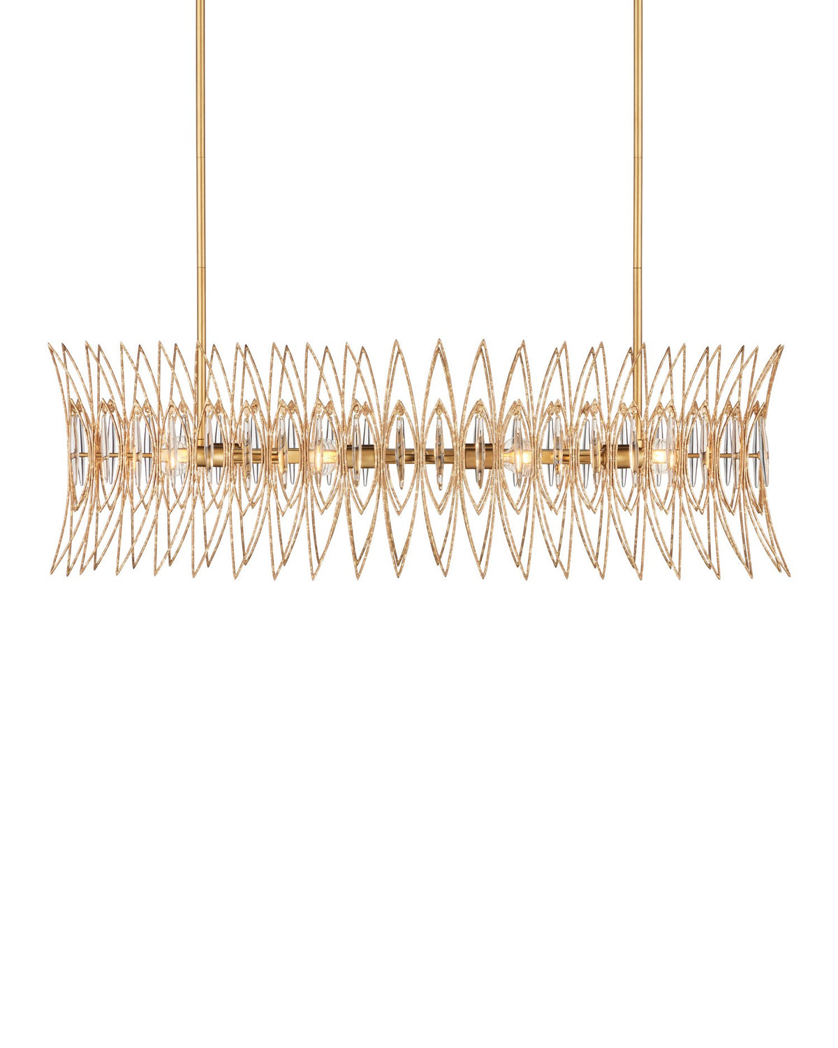 Currey and Company - 9000-1286 - Eight Light Chandelier - Marquise - Clear / Luxor Gold
