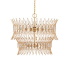 Currey and Company - 9000-1287 - Neuf Lumières Suspendu - Marquise - Transparent / Or Luxor