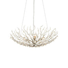 Currey and Company - 9000-1292 - Four Light Chandelier - Shinju - Natural / Contemporary Silver Leaf