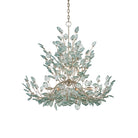 Currey and Company - 9000-1294 - 12 Lumières Suspendu - Baobab - Transparent / Feuille d'argent contemporaine / Argent contemporain
