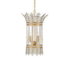 Currey and Company - 9000-1296 - Lanterne à quatre lumières - Bradshaw - Laiton dépoli/transparent
