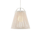 Currey and Company - 9000-1302 - One Light Pendant - Parnell - White / Frosted White / Gesso White