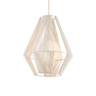 Currey and Company - 9000-1304 - Une lumière Suspension - Fraxel Suspension - Blanc / Blanc givré / Vanille