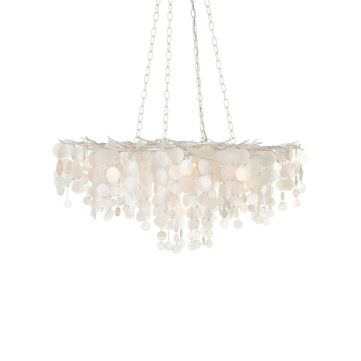 Currey and Company - 9000-1322 - 16 Light Chandelier - Lusso Chandelier - Natural / Pearlized White