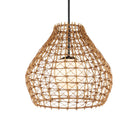 Currey and Company - 9500-0014 - Une lumière Suspension - Bly Outdoor Suspension - Naturel / Noir / Blanc givré