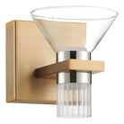 Éclairage Thesis Lighting 207683A Blake Applique LED couleur or champagne, nickel poli