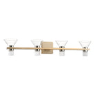 Applique murale LED Blake Thesis Lighting 207686A, couleur or champagne, nickel poli