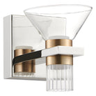 Luminaire LED Thesis Lighting 207687A Blake, finition nickel poli et or champagne