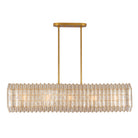 Kalco - 522661OL - Ten Light Linear Pendant - Fractal - Oxidized Gold Leaf