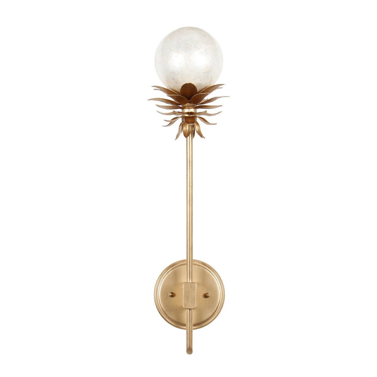 Kalco - 528821MG - One Light Wall Sconce - Florette - Modern Gold