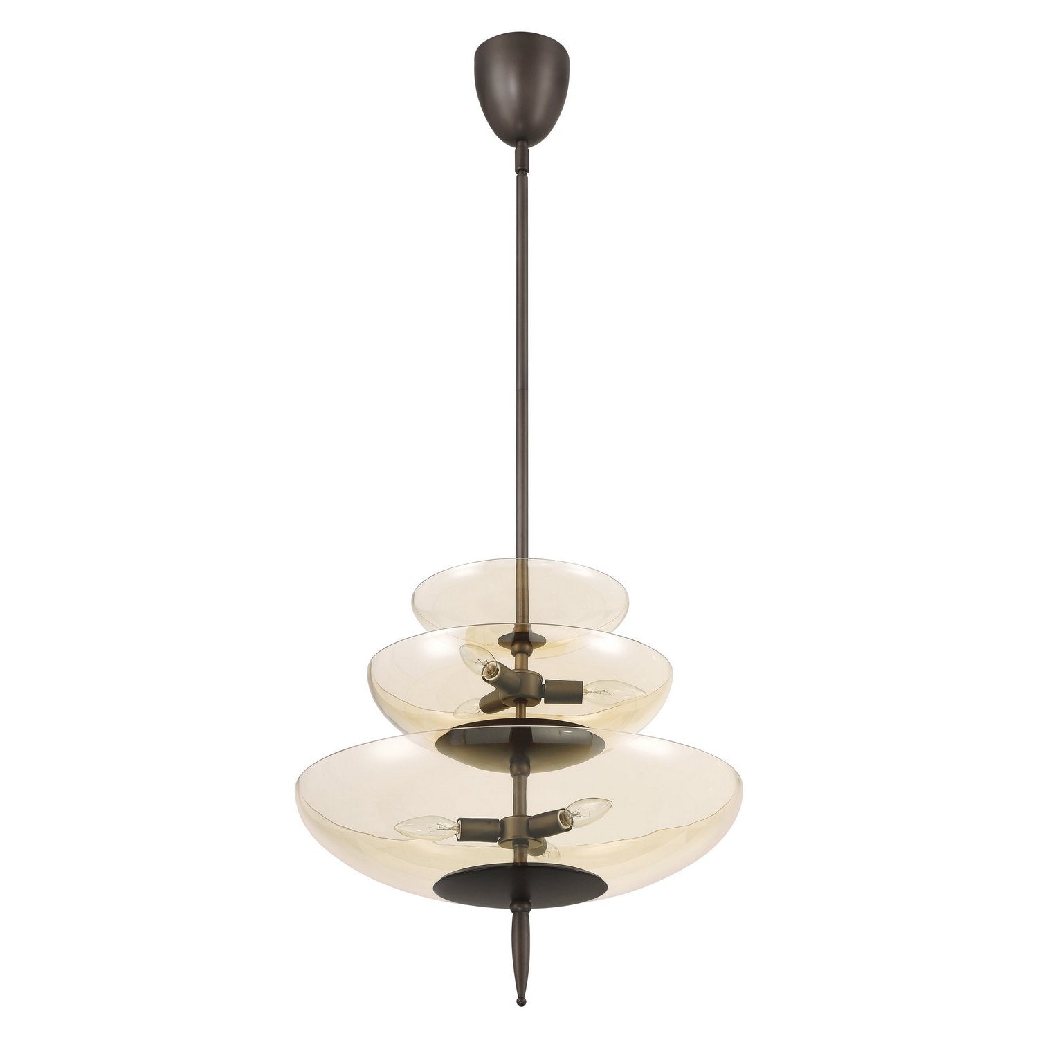 Éclairage de thèse 207781A Fiorello Suspension en bronze forgé
