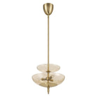 Thesis Lighting 207784A Fiorello Convertible Pendant in Brushed Gold