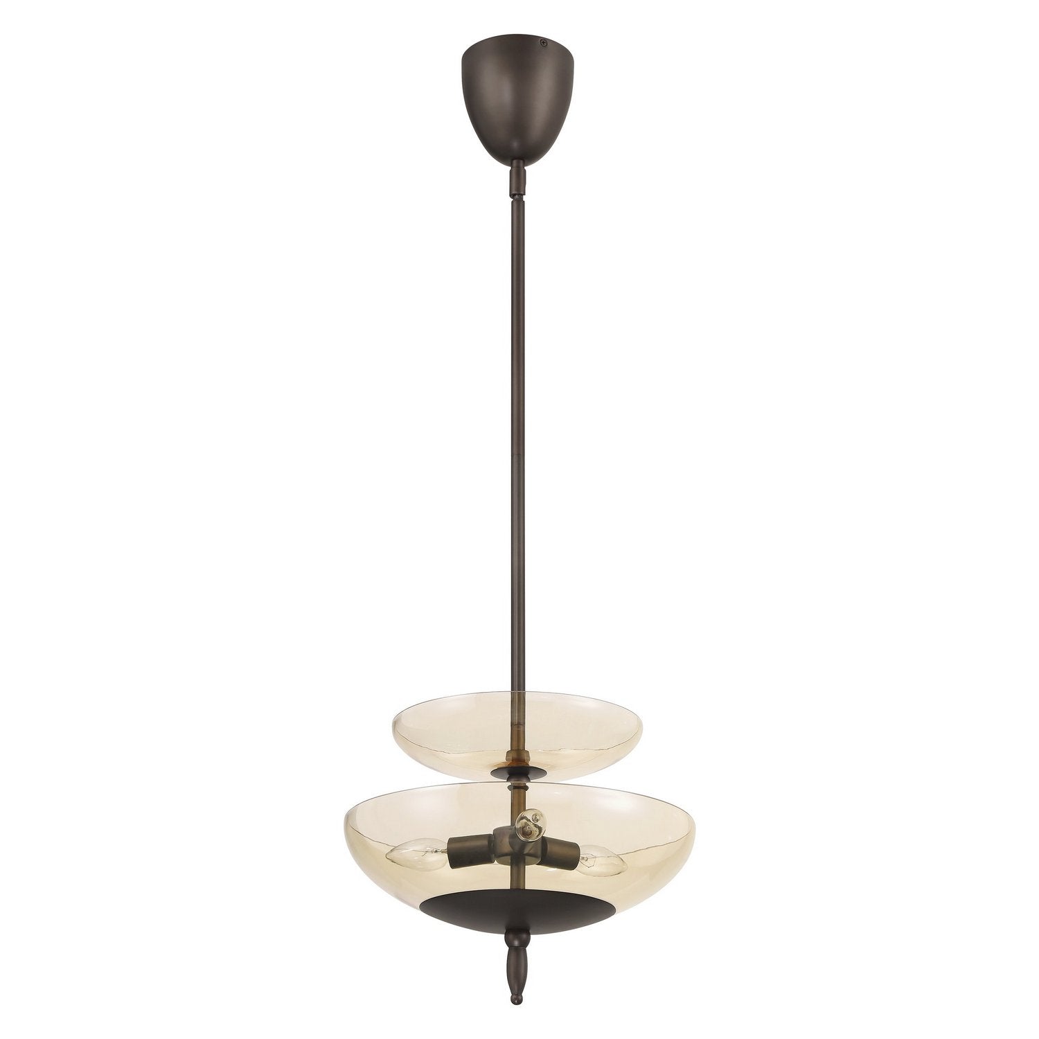 Thesis Lighting 207785A Fiorello Convertible Suspension en bronze forgé